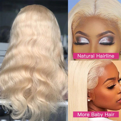 613 Blonde Color  4x4 Lace Cloure/13x4 Lace Front Body Wave Human Hair Wig