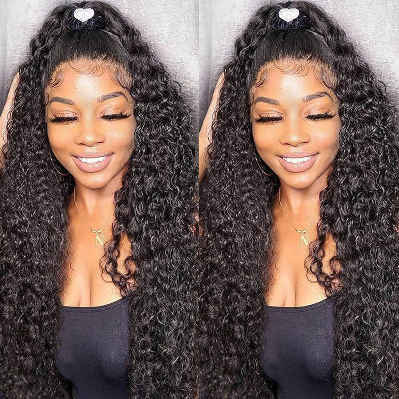 360 Lace Frontal Wig Deep Wave Hd Lace Front Human Hair Wigs For Women