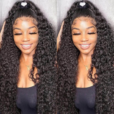 360 Lace Frontal Wig Deep Wave Hd Lace Front Human Hair Wigs For Women