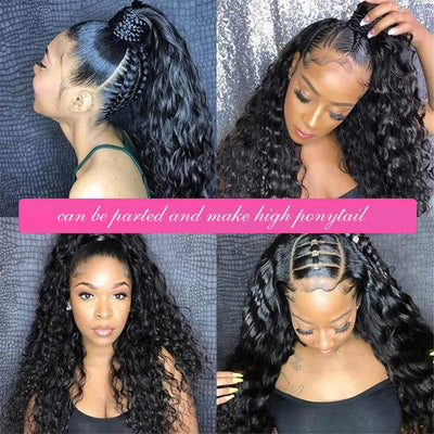 360 Lace Frontal Wig Deep Wave Hd Lace Front Human Hair Wigs For Women