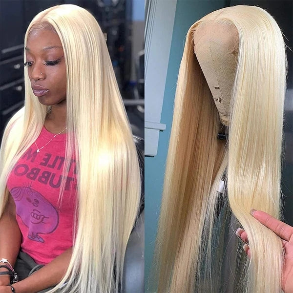 613 Blonde Hair Lace Front Wig HD Transparent 13x6 Straight virgin Human Hair Wigs