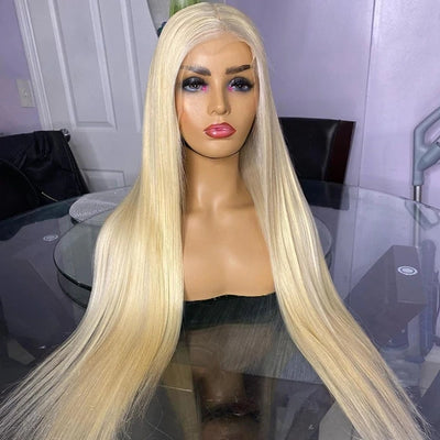 613 Blonde Hair Lace Front Wig HD Transparent 13x6 Straight virgin Human Hair Wigs