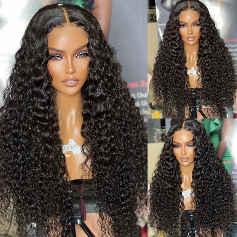 5x5_Lace_Closure_Wig_Water_Wave_Human_Hair_Wig_Preplucked_With_Natural_Hairline
