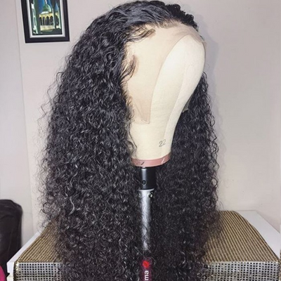 Upgradeu Hair 13x6 Lace Front Kinky Curly Human Hair Wig Preplucked With Natural Hairline