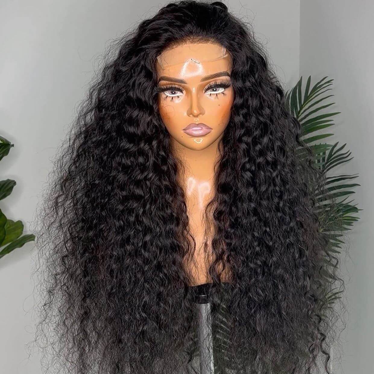 Upgradeu Hair 13x4 Lace Front Water Wave Human Hair Wig Preplucked With Natural Hairline