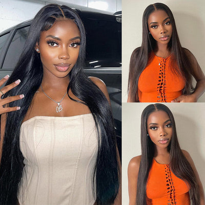Transparent Straight Lace Front Wig Long Straight T Part Lace Wig