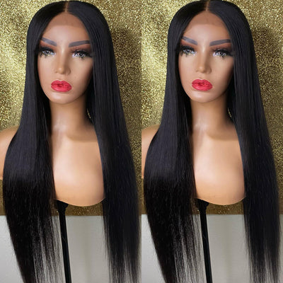 Flash Sale:Straight Hair 4x4 Lace Closure Wig Best Human Hair Wigs Online
