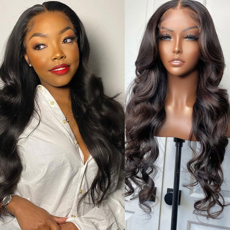 Lace Front Wigs Human Hair Straight T Part Lace Frontal Human Hair Wig for Black Women